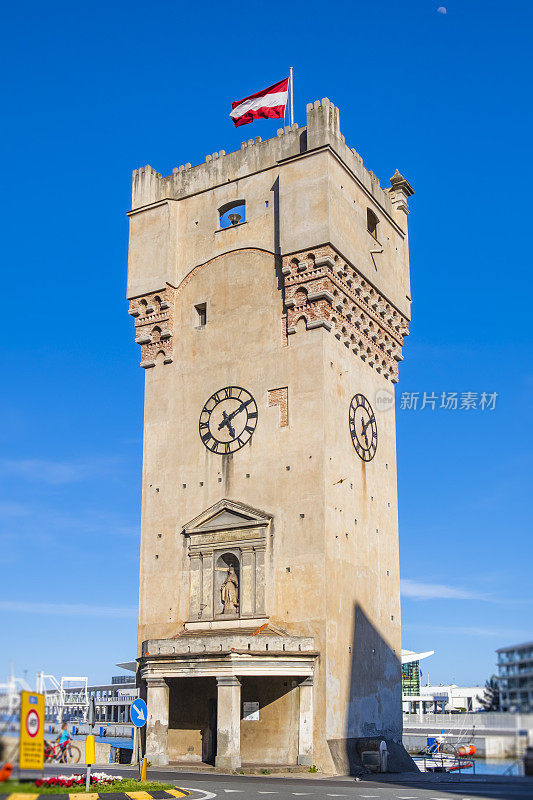 Torre Leon Pancaldo在萨沃那-利古里亚港，意大利